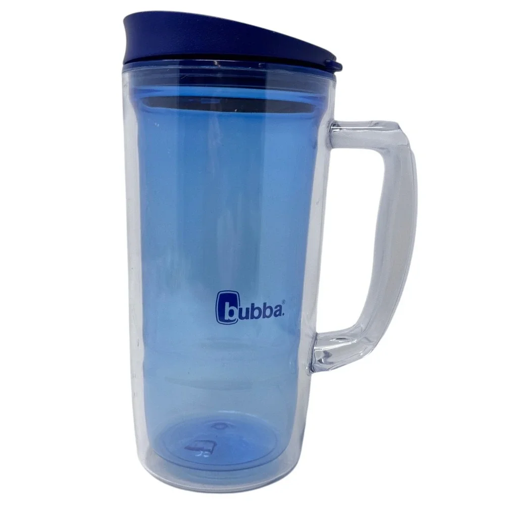 Bubba Envy Insulated Tumbler Mug 32oz Blue Clear Excellent Dual Wall BPA Free